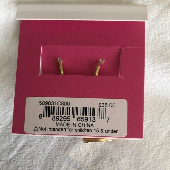 Betsey Johnson Mixer & Pumpkin Pie Slice Mismatch Drop Earrings Crystal NWT - Picture 11 of 11